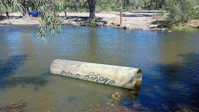 Contaminación en el río Tunal de Durango